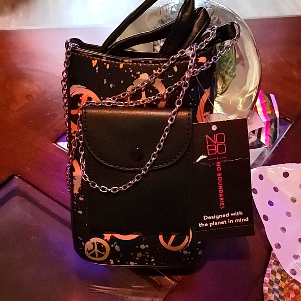 One full sized wallet and one crossbody phone holder